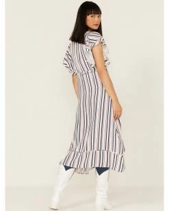 Panhandle Women's Americana Stripe Kimono Red/white/blue -Panhandle shop 2000368530 942 P1 1