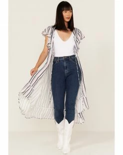 Panhandle Women's Americana Stripe Kimono Red/white/blue -Panhandle shop 2000368530 942 P4