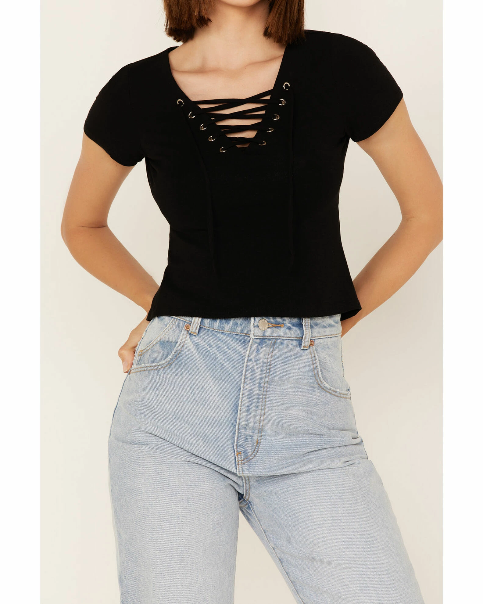 Panhandle Women's Lace Up Top 5 Panhandle Women's Lace Up Top - Image 3