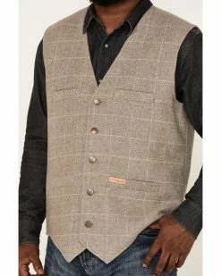 Panhandle Men's Plaid Print Wool Vest Tan 9 Panhandle Men's Plaid Print Wool Vest Tan -Panhandle shop 2000376128 280 P3