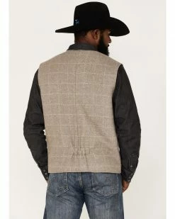 Panhandle Men's Plaid Print Wool Vest Tan 10 Panhandle Men's Plaid Print Wool Vest Tan -Panhandle shop 2000376128 280 P4