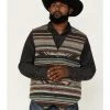 Panhandle Men's Serape Stripe Print Wool Vest Rust Copper 1 Panhandle Men's Serape Stripe Print Wool Vest Rust Copper -Panhandle shop 2000376134 220 P1