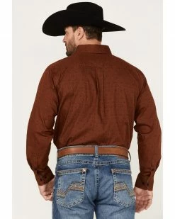 Panhandle Men's Select Print Long Sleeve Button-Down Shirt Rust Copper 10 Panhandle Men's Select Print Long Sleeve Button-Down Shirt Rust Copper -Panhandle shop 2000376179 220 P4