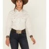 Panhandle Women's Rough Stock Long Sleeve Snap Western Shirt Cream -Panhandle shop 2000381076 110 P1